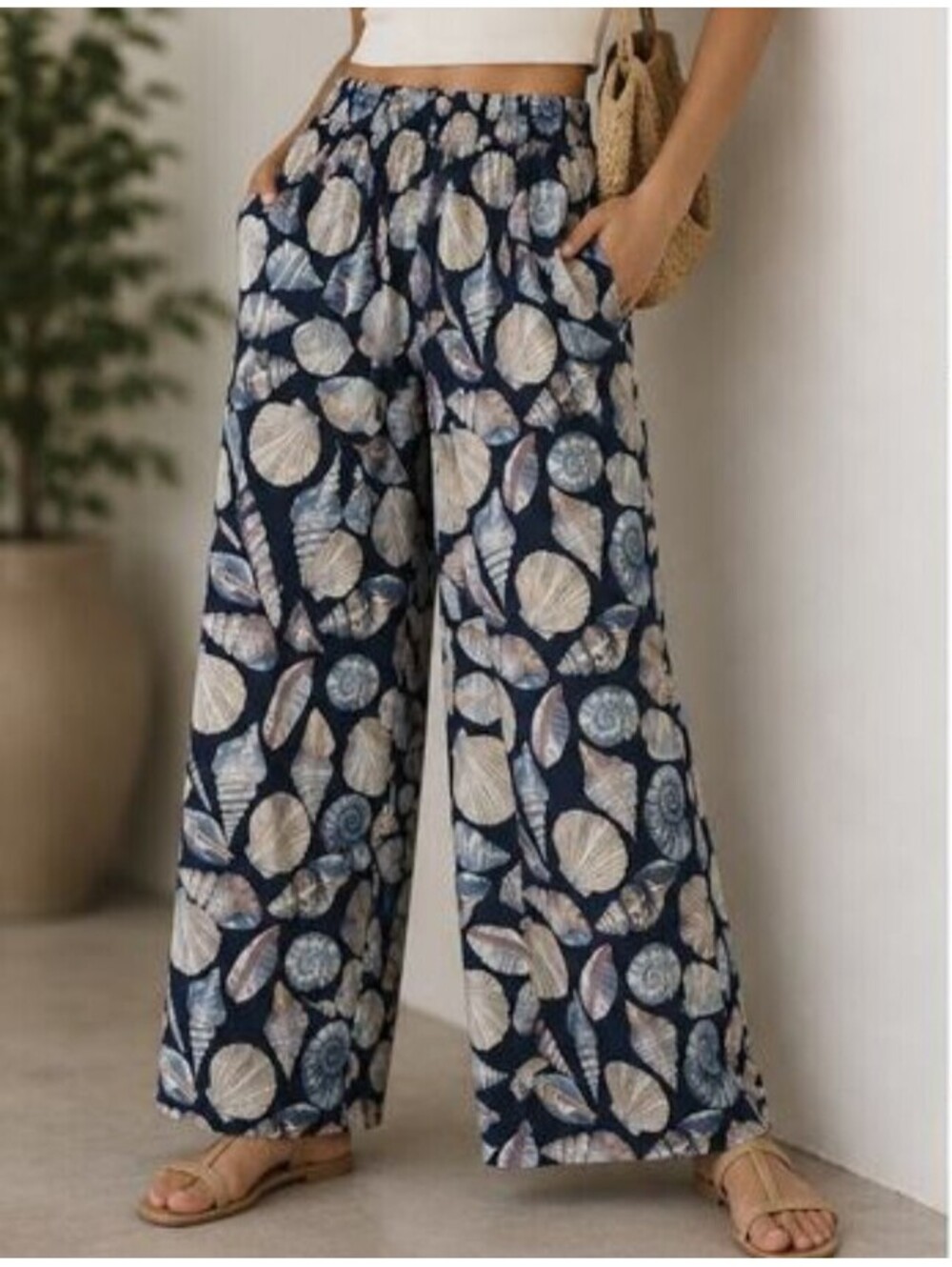 CALYPSO ST. BARTH navy linen shell pants sz XS